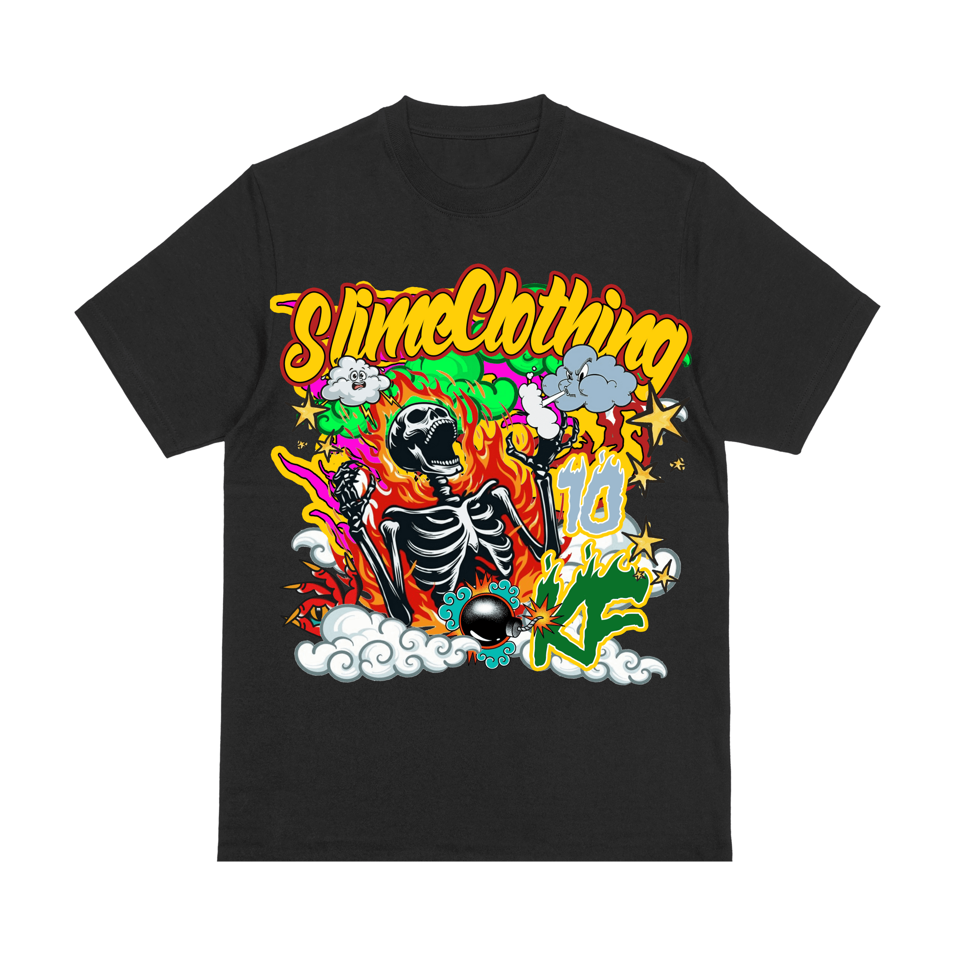 Kings Flavors Ca Kings Flavors X Slime Clothing Black Tee