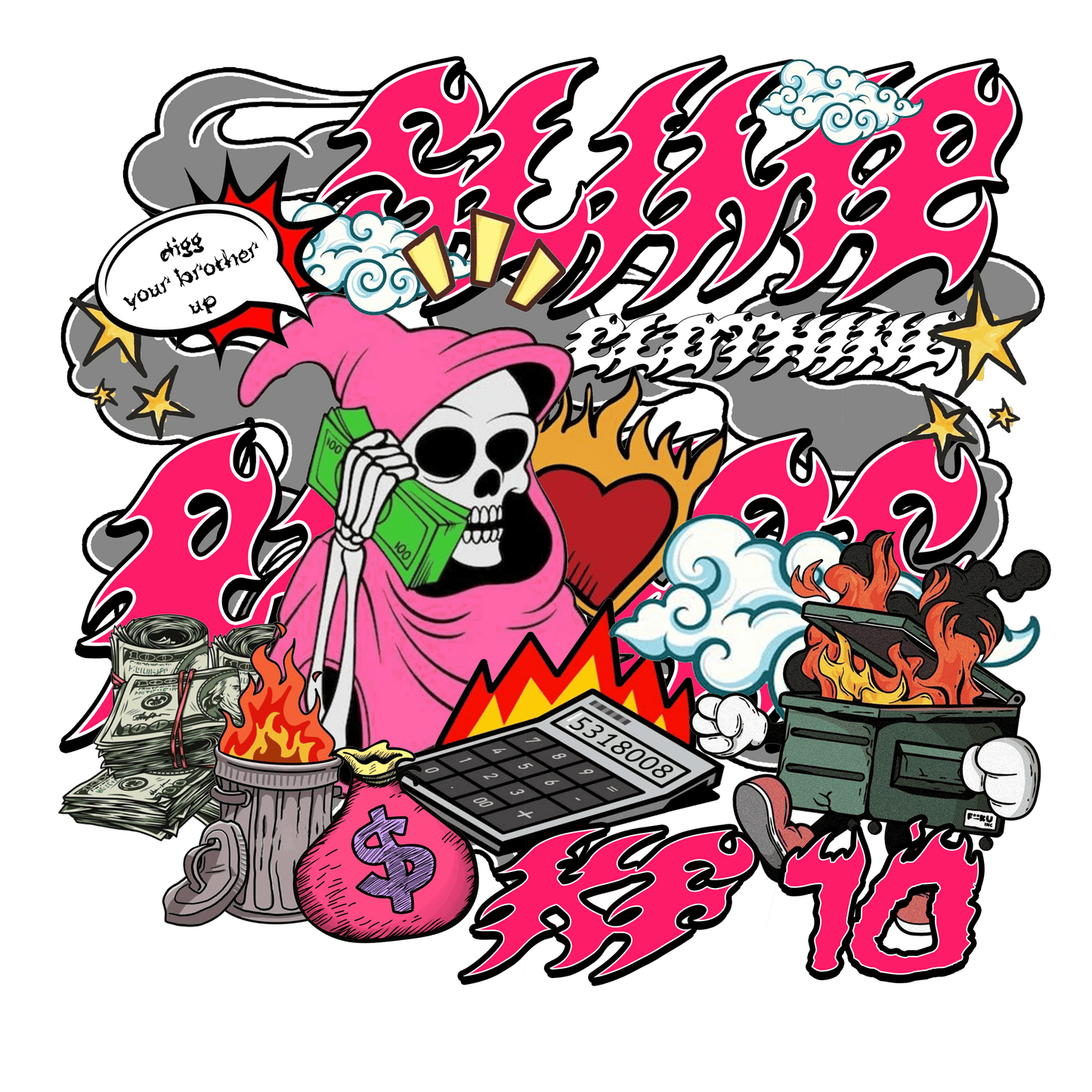 Kings Flavors Ca Kings Flavors X Slime Clothing White Tee