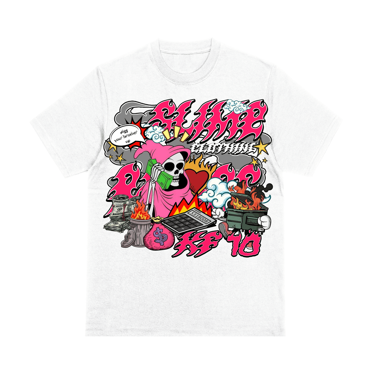 Kings Flavors Ca Kings Flavors X Slime Clothing White Tee