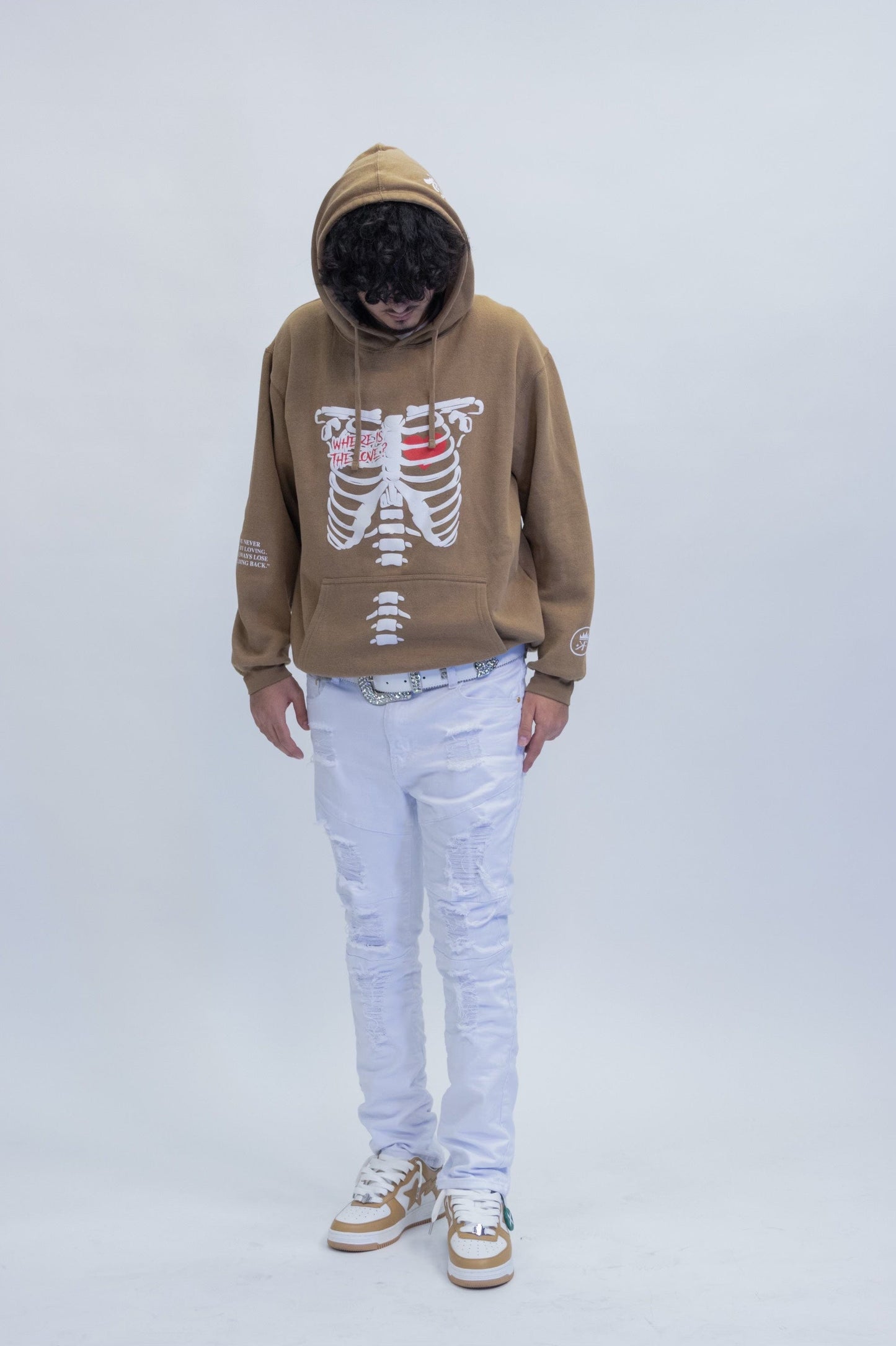 Kings Flavors Sweatshirt Brown "Where is The Love?" Hoodie