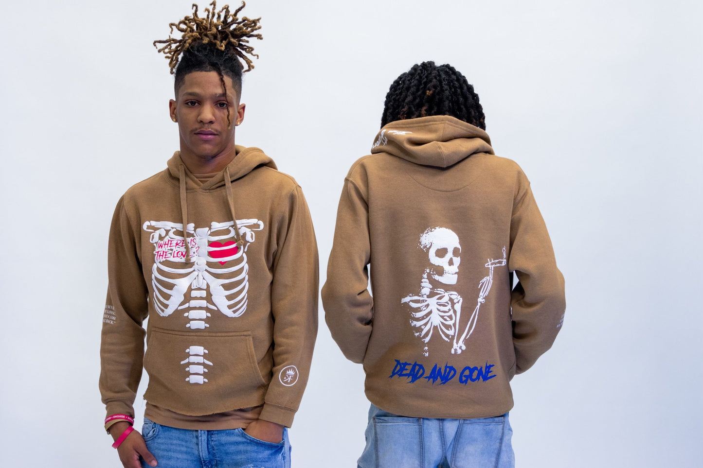 Kings Flavors Sweatshirt XXL Brown "Where is The Love?" Hoodie